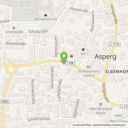 Standortübersicht der Tankstelle EnBW mobility+ AG und Co.KG in 71679 Asperg