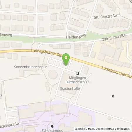 Standortübersicht der Tankstelle Gemeinde Möglingen in 71696 Möglingen