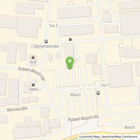 Standortübersicht der Tankstelle Robert Bosch GmbH in 71701 Schwieberdingen