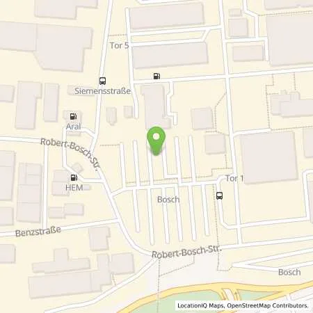 Standortübersicht der Tankstelle Robert Bosch GmbH in 71701 Schwieberdingen