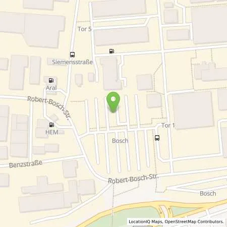 Standortübersicht der Tankstelle Robert Bosch GmbH in 71701 Schwieberdingen