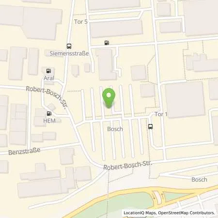 Standortübersicht der Tankstelle Robert Bosch GmbH in 71701 Schwieberdingen