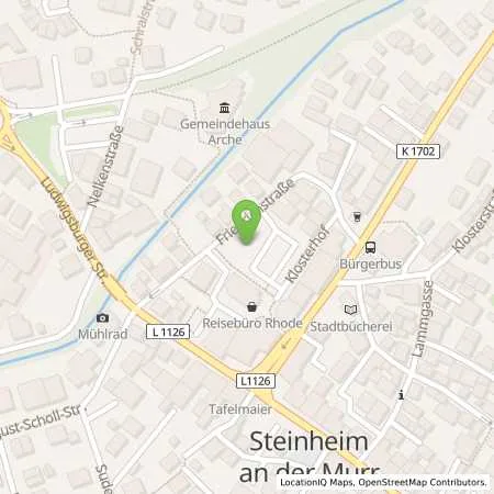 Standortübersicht der Tankstelle innogy eMobility Solutions GmbH in 71711 Steinheim an der Murr