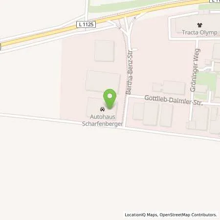 Standortübersicht der Tankstelle Autohaus Scharfenberger GmbH in 74379 Ingersheim