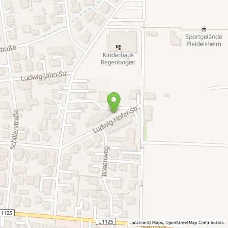 Standortübersicht der Tankstelle innogy eMobility Solutions GmbH in 74385 Pleidelsheim