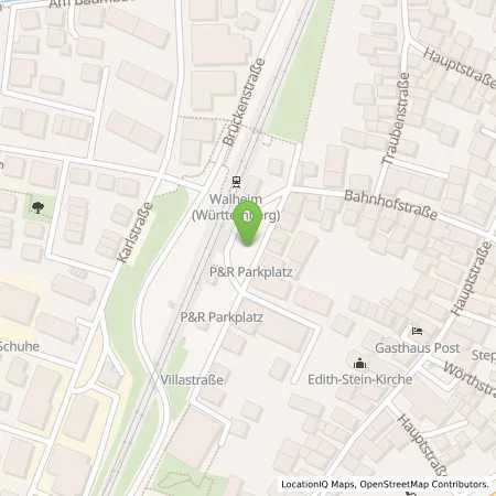 Standortübersicht der Tankstelle EnBW mobility+ AG und Co.KG in 74399 Walheim