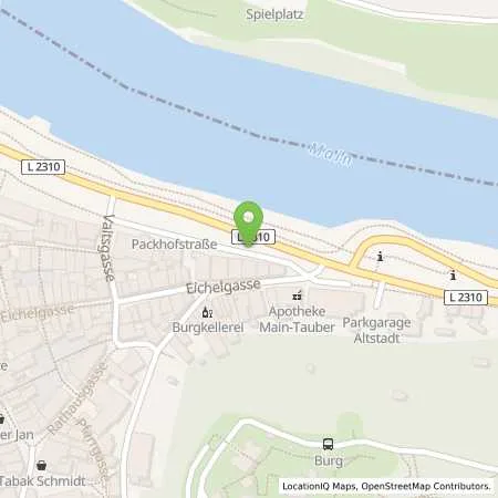 Standortübersicht der Tankstelle Stadtwerke Wertheim GmbH in 97877 Wertheim