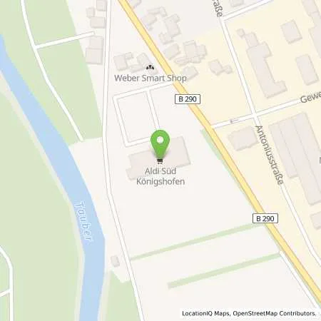 Standortübersicht der Tankstelle ALDI SÜD in 97922 Lauda-Königshofen