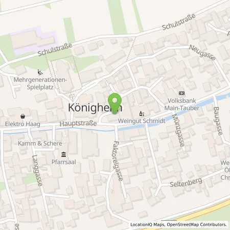 Standortübersicht der Tankstelle Stadtwerk Tauberfranken GmbH in 97953 Königheim