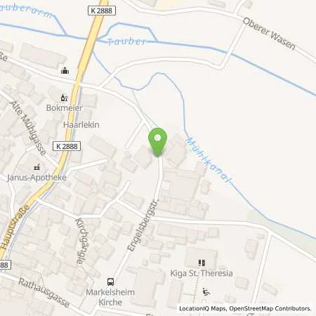 Standortübersicht der Tankstelle TauberEnergie Kuhn, Karl und Andreas Kuhn OHG in 97980 Bad Mergentheim