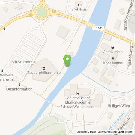 Standortübersicht der Tankstelle Lidl Dienstleistung GmbH & Co. KG in 97990 Weikersheim