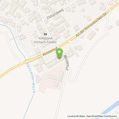 Standortübersicht der Tankstelle Überlandwerk Schäftersheim GmbH & Co. KG in 97990 Weikersheim