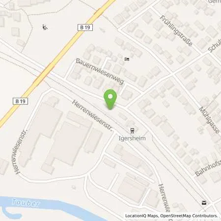 Standortübersicht der Tankstelle Stadtwerk Tauberfranken GmbH in 97999 Igersheim