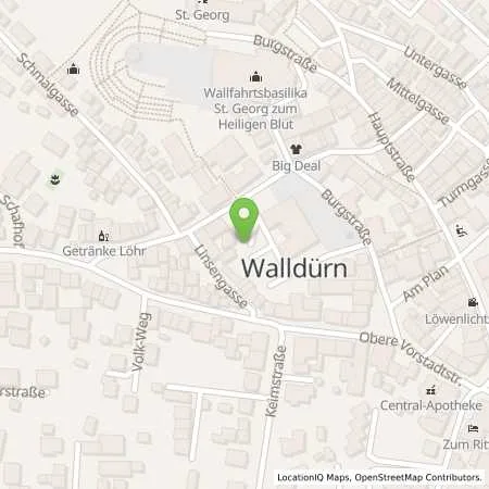 Standortübersicht der Tankstelle Stadtwerke Walldürn GmbH in 74731 Walldürn