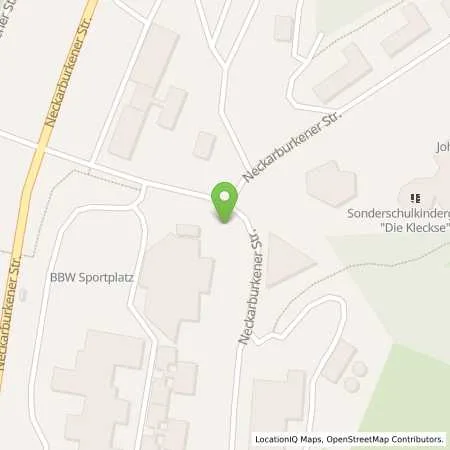 Standortübersicht der Tankstelle Johannes-Diakonie Mosbach KdöR in 74821 Mosbach