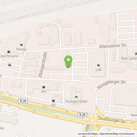 Standortübersicht der Tankstelle Lidl Dienstleistung GmbH & Co. KG in 77694 Kehl