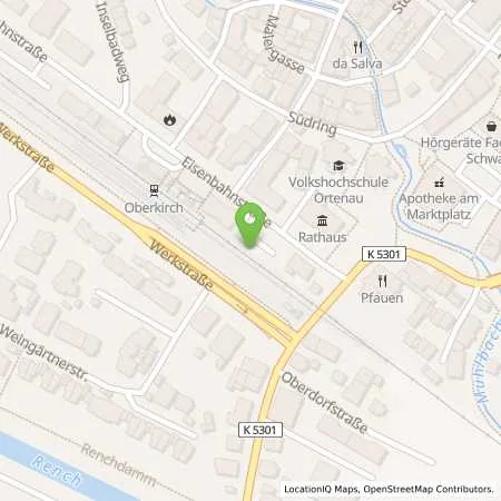 Standortübersicht der Tankstelle Stadtwerke Oberkirch GmbH in 77704 Oberkirch