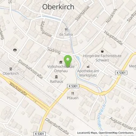 Standortübersicht der Tankstelle Stadtwerke Oberkirch GmbH in 77704 Oberkirch