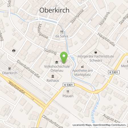 Standortübersicht der Strom (Elektro) Tankstelle: Stadtwerke Oberkirch GmbH in 77704, Oberkirch
