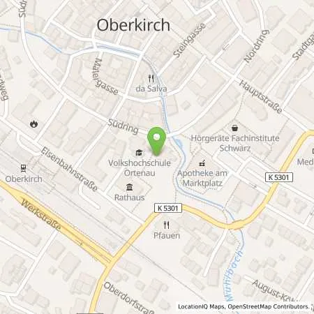 Standortübersicht der Tankstelle Stadtwerke Oberkirch GmbH in 77704 Oberkirch