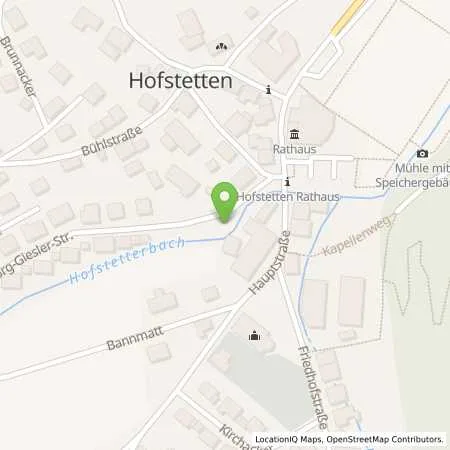 Standortübersicht der Tankstelle E-Werk Mittelbaden AG & Co. KG in 77716 Hofstetten