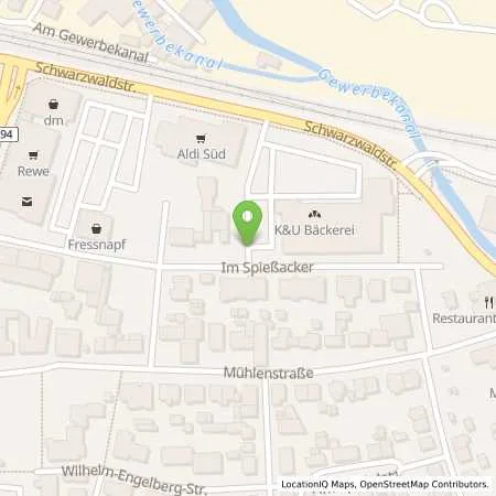 Standortübersicht der Tankstelle EnBW mobility+ AG und Co.KG in 77716 Heslach