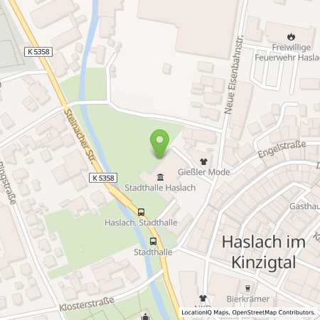 Standortübersicht der Strom (Elektro) Tankstelle: Stadtwerke Haslach, Eigenbetrieb in 77716, Haslach
