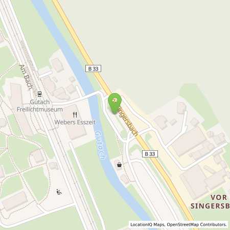 Standortübersicht der Strom (Elektro) Tankstelle: E-Werk Mittelbaden AG & Co. KG in 77793, Gutach