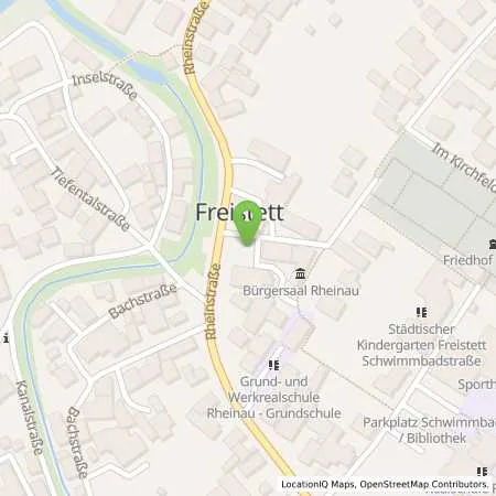 Standortübersicht der Tankstelle E-Werk Mittelbaden AG & Co. KG in 77866 Rheinau