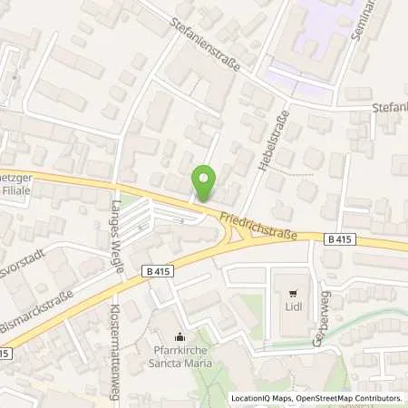 Standortübersicht der Tankstelle E-Werk Mittelbaden AG & Co. KG in 77933 Lahr/Schwarzwald