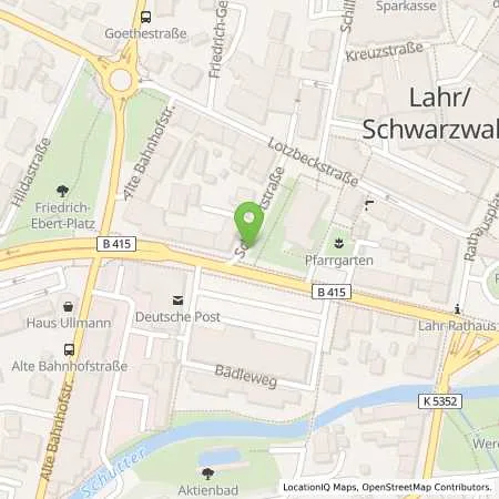 Standortübersicht der Tankstelle E-Werk Mittelbaden AG & Co. KG in 77933 Lahr