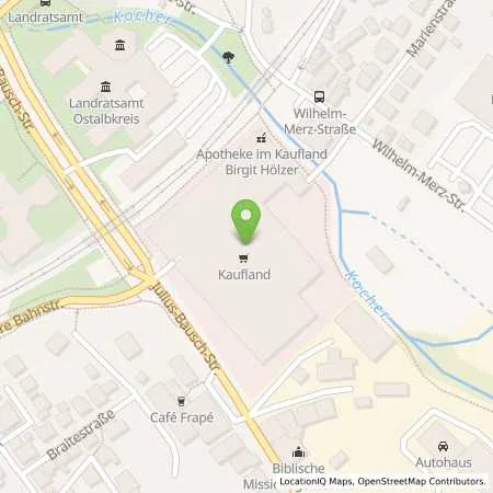 Standortübersicht der Tankstelle Kaufland Dienstleistung GmbH & Co. KG in 73431 Aalen