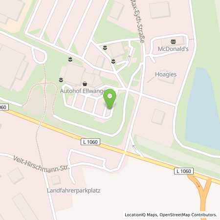Standortübersicht der Strom (Elektro) Tankstelle: Allego GmbH in 73479, Ellwangen (Jagst)