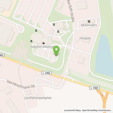 Standortübersicht der Tankstelle Allego GmbH in 73479 Ellwangen (Jagst)