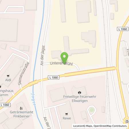Standortübersicht der Strom (Elektro) Tankstelle: EnBW mobility+ AG und Co.KG in 73479, Ellwangen