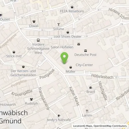 Standortübersicht der Tankstelle APCOA PARKING Deutschland GmbH in 73525 Schwäbisch Gmünd
