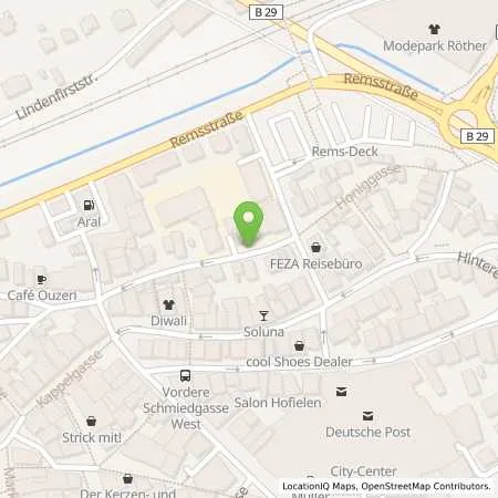 Standortübersicht der Tankstelle Stadtwerke Schwäbisch Gmünd GmbH in 73525 Schwäbisch Gmünd