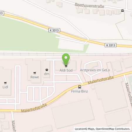 Standortübersicht der Strom (Elektro) Tankstelle: ALDI SÜD in 73547, Lorch
