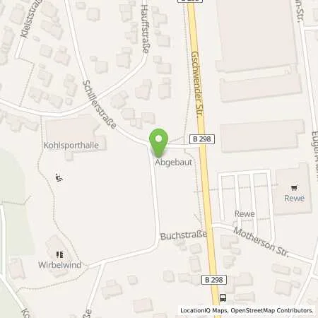 Standortübersicht der Tankstelle EnBW ODR AG in 73565 Spraitbach