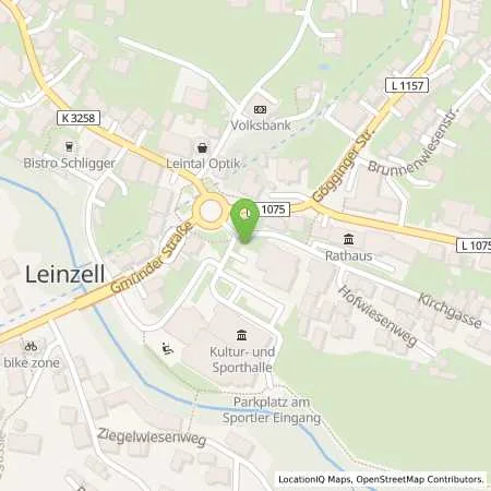 Standortübersicht der Tankstelle EnBW ODR AG in 73575 Leinzell