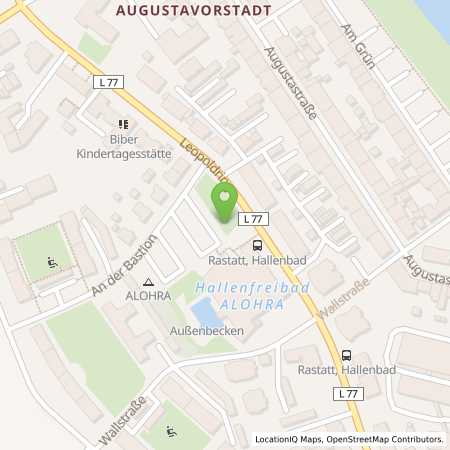 Standortübersicht der Strom (Elektro) Tankstelle: Stadtwerke Rastatt GmbH in 76437, Rastatt