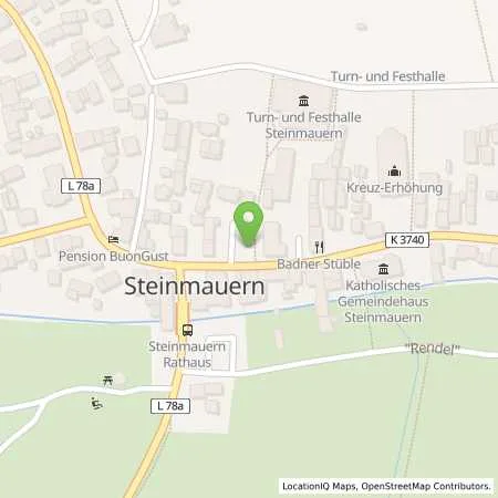 Standortübersicht der Tankstelle EnBW mobility+ AG und Co.KG in 76479 Steinmauern