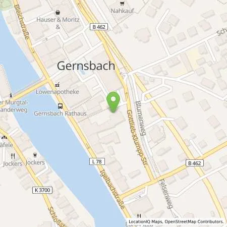 Standortübersicht der Tankstelle EnBW mobility+ AG und Co.KG in 76593 Gernsbach