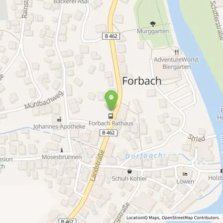 Standortübersicht der Tankstelle EnBW mobility+ AG und Co.KG in 76596 Forbach