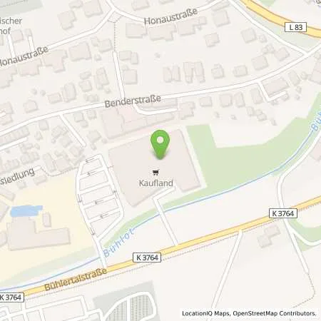 Standortübersicht der Tankstelle Kaufland Dienstleistung GmbH & Co. KG in 77815 Bühl