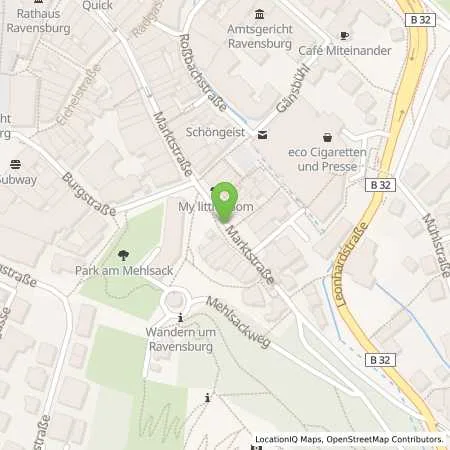 Standortübersicht der Tankstelle Technische Werke Schussental GmbH & Co. KG in 88212 Ravensburg