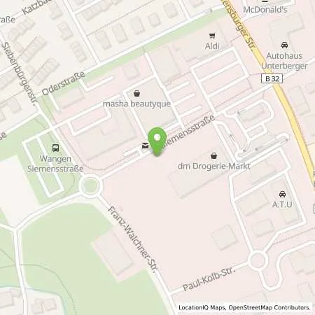 Standortübersicht der Tankstelle EnBW mobility+ AG und Co.KG in 88239 Wangen