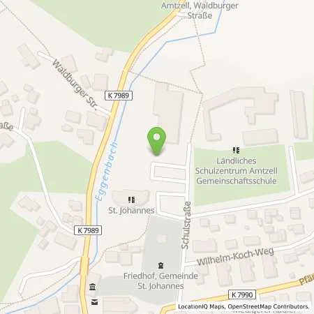 Standortübersicht der Tankstelle EnBW mobility+ AG und Co.KG in 88279 Amtzell