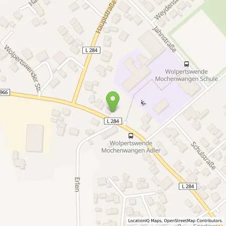 Standortübersicht der Tankstelle Stadtwerk am See GmbH & Co. KG in 88284 Wolpertswende (Mochenwangen)