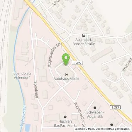 Standortübersicht der Tankstelle Autohaus Moser GmbH in 88326 Aulendorf